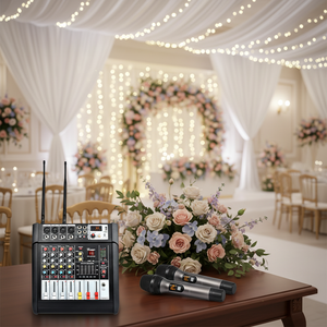 Amplificador Mezclador PA Profesional de Alta Potencia para Escenarios, Bodas y Eventos en Vivo con DSP, Reverberación, Ecualizador y Efectos de Micrófono - Product Image 6
