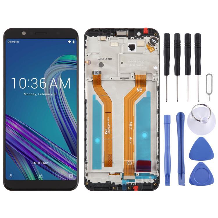 Original LCD Screen Digitizer Full Assembly with Frame For <strong>Asus</strong> ZenFone Max Pro M1 ZB601KL ZB602KL Display <strong>Replacement</strong>