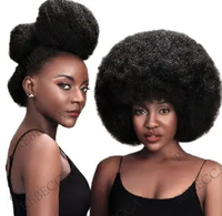 Cheveux humains brésiliens Remy en vrac, sans trame, afro crépus serrés, pour la fabrication de locs et la réparation d'extensions
