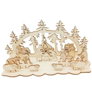 Factory Handmade Ornaments Unique Seasonal Decor <b>Circular</b> <b>Wooden</b> Crafts for Home and Event Dropshipping - Product Image 1
