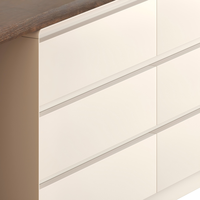 Table de maquillage moderne en bois massif écologique avec armoire de rangement réversible sur pied pour appartement et chambre à coucher