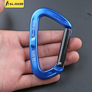 Al-Nasr Carabiner 1019 Aluminum Alloy Type D 25kn Rock Climbing <b>Ice</b> Climbing Safety Hook - Product Image 3