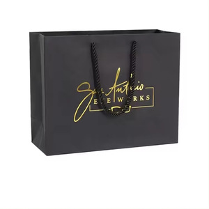 Quà tặng Túi Tote Dày Mỹ phẩm quần áo mua sắm Túi giấy Kraft in logo thương hiệu Túi mua sắm sang trọng có tay cầm - Product Image 4