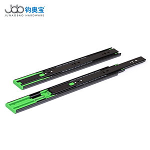 Correderas para Cajones de Cocina JOB, de Alta Resistencia, con Rodamientos de Bolas, Cierre Suave, Extensión Total, Zincadas, de Montaje Lateral, Plegables en 3 Secciones - Product Image 1