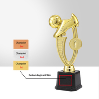 Trophées de championnat de football JINZUN, trophées personnalisés avec logo et motif, trophée de sport pour entraînement de football en stock