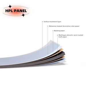 Laminado compacto brillante de 0,6mm-25mm de espesor <span class=keywords><strong>HPL</strong></span> para muebles de oficina para baño cocina exterior Hotel Hospital - Product Image 5