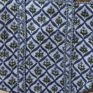 Bolsa de Mano de Algodón Acolchado Altamente Personalizable, Juego de 3 Bolsas de Mercado Hechas a Mano con Bolsillos, Bolsa de Hombro a Precio de Mayoreo - Product Image 3