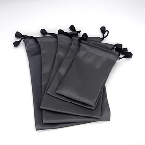 Custom Logo Size <b>Waterproof</b> <b>Drawstring</b> <b>Bag</b> Data Cable <b>Drawstring</b> Pouch Storage Dust <b>Bags</b> for Mobile Phone and Power Bank - Product Image 2