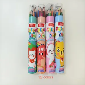 Étudiants et enfants <span class=keywords><strong>dessin</strong></span> animé <span class=keywords><strong>animaux</strong></span> <span class=keywords><strong>dessin</strong></span> ensemble baril crayons <span class=keywords><strong>de</strong></span> couleur en 12 18 24 36 couleurs-Quality Art Supply - Product Image 6