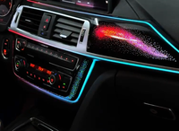 Kit complet d'éclairage d'ambiance pour voiture 12V à conduite à droite, pour Série 3 2013-2019 F30, bande LED dynamique colorée pour tableau de bord