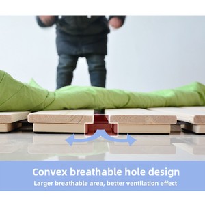 <strong>Pine</strong> Folding Hard <strong>Bed</strong> Board Customizable 1.8m Moisture-Proof Solid Wood Slatted Frame Tatami Breathable <strong>Bed</strong> Frame C001 Jiangsu - Product Image 3