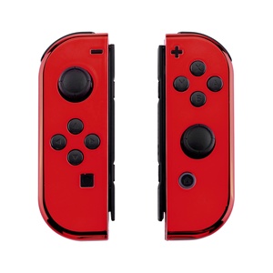For Nintendo <b>Switch</b> Handle Cover, Custom <b>Chroming</b> Red Full Controller Shell Kit - Product Image 2