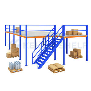 Rak penyimpanan lantai Mezzanine loteng gudang tugas berat rak loteng struktur baja Multi-Level - Product Image 5
