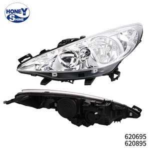 620895 620695 Phare avant pour Peugeot <span class=keywords><strong>207</strong></span> SW <span class=keywords><strong>207</strong></span>+ 207CC, phare avant, lampe halogène, réglage électrique - Product Image 1