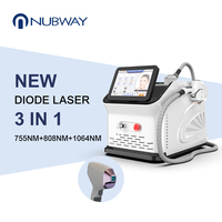 Épilateur Laser Diode Portable Nubway 3 Longueurs d'Onde pour Femmes, Solution Permanente avec Système de Refroidissement Puissant