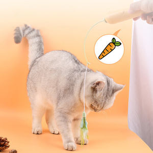 Jouet interactif intelligent et écologique pour chat : Baguette électrique de luxe avec plumes et bâton de stimulation - Product Image 3