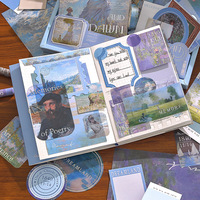 Kit de Scrapbooking con Diario, Pegatinas y Cuaderno para Regalo de Niñas, Arte Vintage, Manualidades, Planificador y Álbum de Recuerdos
