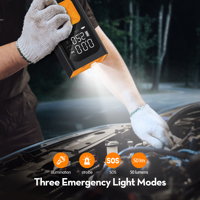 Compresseur d'air sans fil portable Nexest 150 PSI 120W avec batterie externe 4500 mAh pour voiture et vélo – Vente en gros OEM