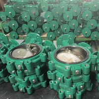 4 POUCES ANSI 150LB Corps en fonte EPDM Siège Manuel Lug Butterfly Valve avec goupille