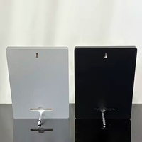 Plaque de récompense en aluminium argenté et noir de taille personnalisée, plaque de récompense en bois TikTok pour blogueur, commémoration d'honneur MH-W03
