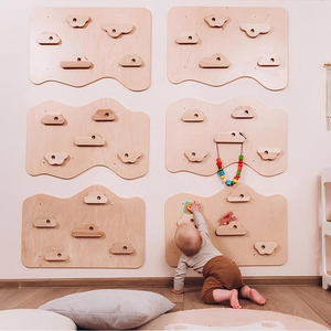 Mur d'escalade intérieur pour enfants Panneaux en <span class=keywords><strong>bois</strong></span> Salle de jeux Jungle Gym Frame for Children's Play & Entertainment - Product Image 5