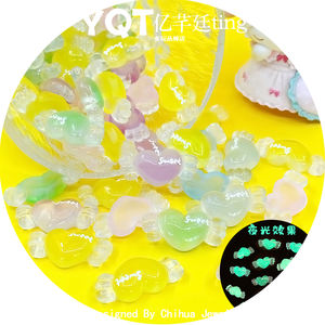 Nouveaux cabochons lumineux en résine douce pour accessoires de nail art, bijoux DIY et décoration artisanale - Product Image 1