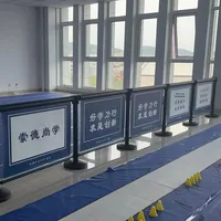 Ceinture d'isolation de file d'attente de barrière mobile en plastique personnalisée extérieure de 1.0m pour la ligne de file d'attente d'entrée de détournement d'affichage d'entrée de tache scénique
