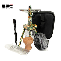 2023 nouveau Design de haute qualité Shisha fumer 30CM trépied Camouflage Mini Portable Rocket narguilé