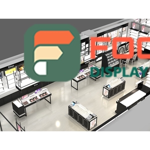 Bespoke Retail Project Metal Display Shelf 3D Design Service Makeup Store Interior Design - Product Image 2