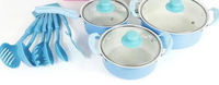 Vente chaude 13pcs Métal Fer Antiadhésif Cuisine Batterie De Cuisine Ensembles Casseroles Et Casseroles Au Design Moderne