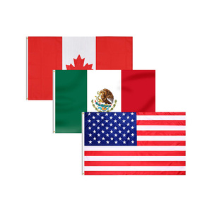<span class=keywords><strong>Bandiere</strong></span> Nazionali USA-Canada-Messico 2026, 3x5ft, Decorazione per Feste, Bandiera Quadrata - Product Image 1
