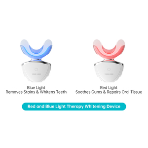 Appareil de blanchiment des dents à LED rouge et bleue, rechargeable, sans fil, outil de blanchiment beauté, soin des gencives, soin buccal quotidien, utilisation à domicile, Powsmart - Product Image 3