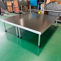 Plataforma de Escenario Portátil de Aluminio para Eventos y Conciertos, Personalizable, Fácil de Instalar, Estructura de Exhibición Móvil Cuadrada