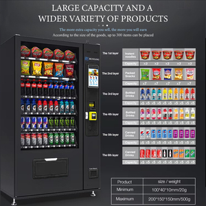 Máquina Expendedora de Alimentos y Bebidas con Pantalla Táctil de 10.1 Pulgadas, Método de Pago Automático Personalizable y Envío Rápido - Product Image 3