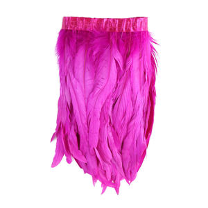 12-14 Inch Groothandel Lange Haan Geverfde Cocktail Veren Stof Franje Trim Voor Carnaval Kostuum Kleding Hoofdtooien - Product Image 2