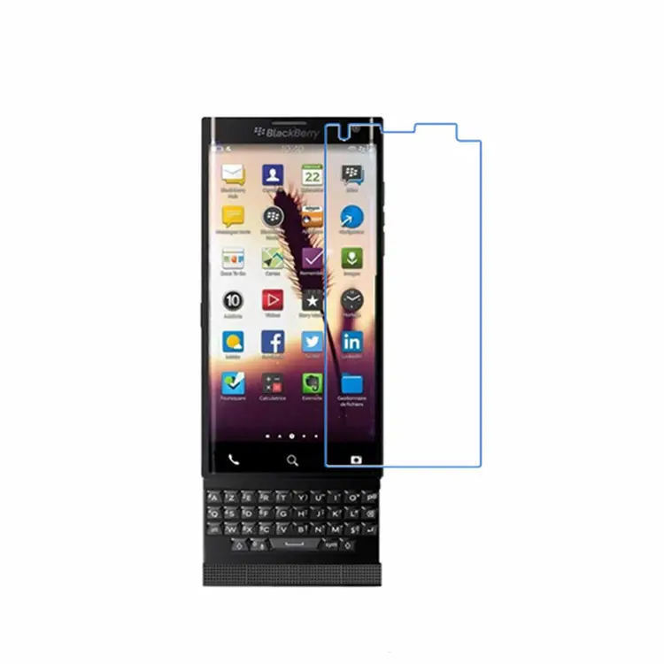 BlackberryPriv用0.3MM9H2.5Dクリア強化ガラススクリーンプロテクター