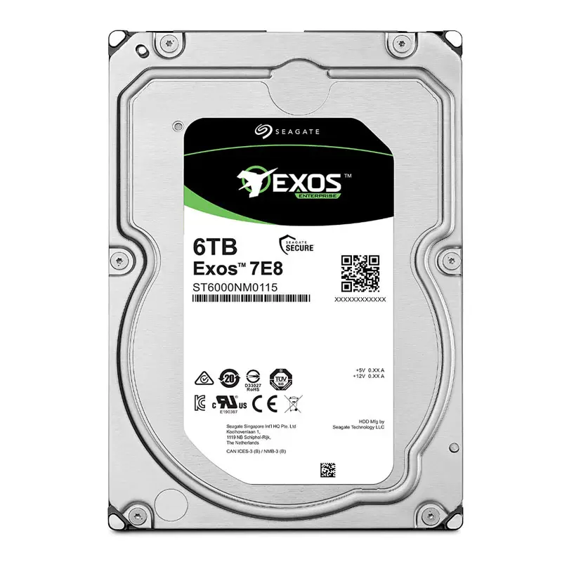 Seagate Enterprise kapasite ST6000NM0095 6TB 7200RPM SAS 12.0 gb/sn 256MB 512E kurumsal sabit sürücü