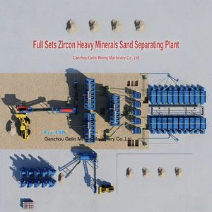 Zwarte zandverwerkingsinstallatie voor zirkoon, rutiel, ilmeniet, monaziet, tin en zware minerale zandseparatie - Product Image 5