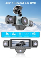 Caméra de tableau de bord panoramique 170° ultra haute définition 4K, connectivité Wi-Fi avec smartphone, vision nocturne infrarouge, détection de collision, ABS