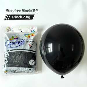 Ballons en latex de <span class=keywords><strong>12</strong></span> pouces, rouge vin, or rose, noir brillant, 3,2 grammes, 100 pièces/sac pour décorations de fête - Product Image 6