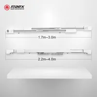 Aluminum Tracks Bendable Magnet Shower Rs485 Extendable Length 1.69-4m Tuya Smart 4-draht Design Hidden Curtain Rail Track