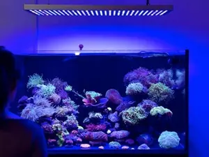 MICMOL أكوا ماكس 350 وات إضاءة الشعاب المرجانية مدمجة في تحكم APP LED حوض السمك إضاءة للخزانات البحرية الشعاب المرجانية