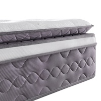 Matelas Hypoallergénique à Ressorts Ensachés en Latex, 13 Pouces, Taille Grand Lit Queen et King, Emballé Sous Vide Roulé en Boîte