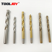 Foret hélicoïdal Tooljoy de haute qualité en matériau M35 plaqué titane pour perçage de métaux, multi-usages, résistant à l'usure, à changement rapide