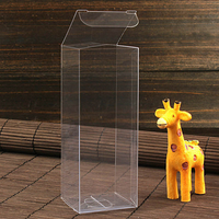 Boîte de rangement en PVC recyclable à logo personnalisé, emballage transparent pour cosmétiques, cils, rouge à lèvres, vente chaude