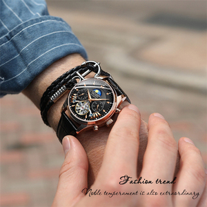 Reloj Mecánico para Hombre AILANG, Marca de Alta Gama, con Fase Lunar, Multifunción, Tourbillon, Reloj de Buceo, Estilo Ejecutivo - Product Image 3