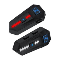 Casque audio pour moto 800mAh, 40h d'autonomie, dispositif audio sans fil 5.3 pour casque avec haut-parleur HIFI 40mm pour le tourisme