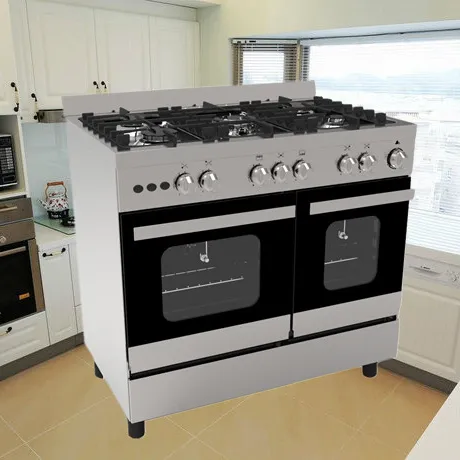 white stainless body Vinca96 Freestanding gas cooker electric cooking stove