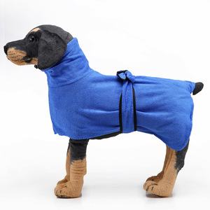 Pet Supplies Embroidered Small Medium Large <strong>Dogs</strong> Soft Microfiber Pet Drying Towel <strong>Dog</strong> <strong>Bathrobe</strong> - Product Image 5
