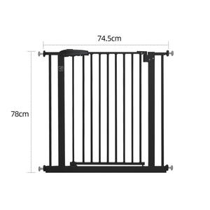 Barrière de sécurité moderne en acier au carbone et ABS pour animaux de compagnie, clôture pour <span class=keywords><strong>chien</strong></span>, barrière d'escalier intérieure pour la sécurité des enfants, avec porte bidirectionnelle et espacement de 3,5 cm - Product Image 6